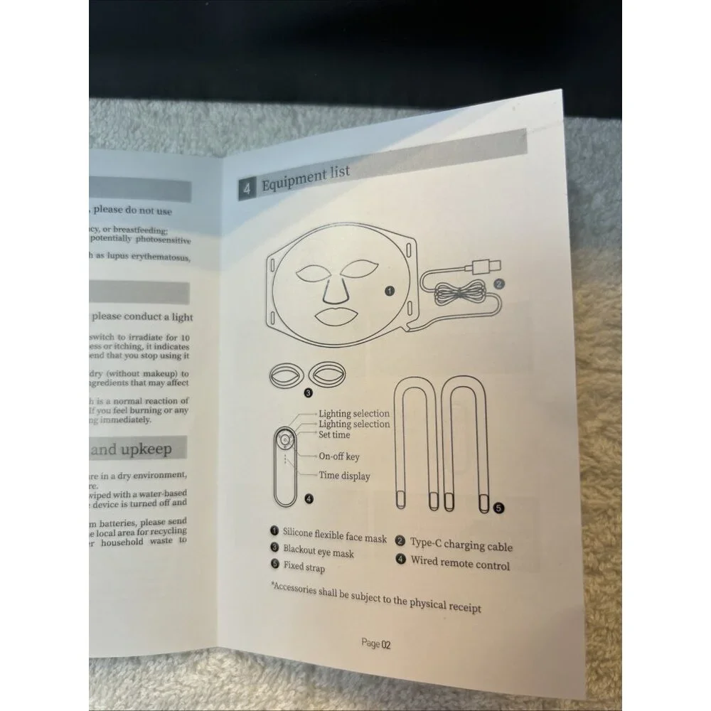 Luminantiage LED Light Therapy Mask Kit with Remote New in Sealed Box